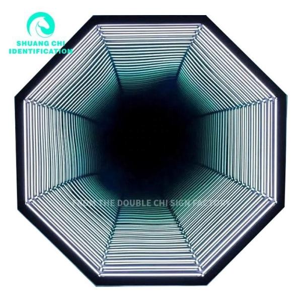 Neon Abyss Mirrors Bring Modern Twist to 3D Mirror Neon Dance Floor for DJ Disco