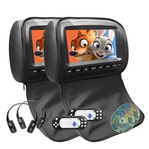 Wholesale 1080P Leather Cover Car Headrest DVD Monitor DC 6V - 18V Power Supply from china suppliers