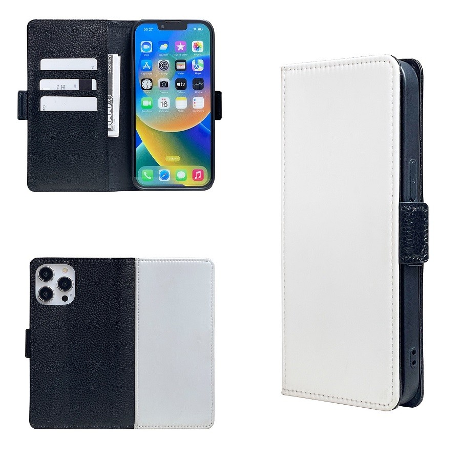Customized PU Leather Flip Sublimation Cases For Apple