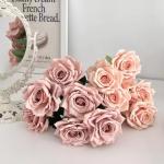 Artificial silk rose bouquet wedding decoration