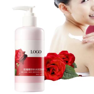 Wholesale Natural Rose Oil Body Lotion , Moisturizing Body Lotion Provides Barrier Protection from china suppliers