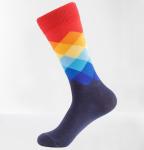 Breathable Trendy Mens Socks Colorful Business Party Dress Cotton Novelty Fun
