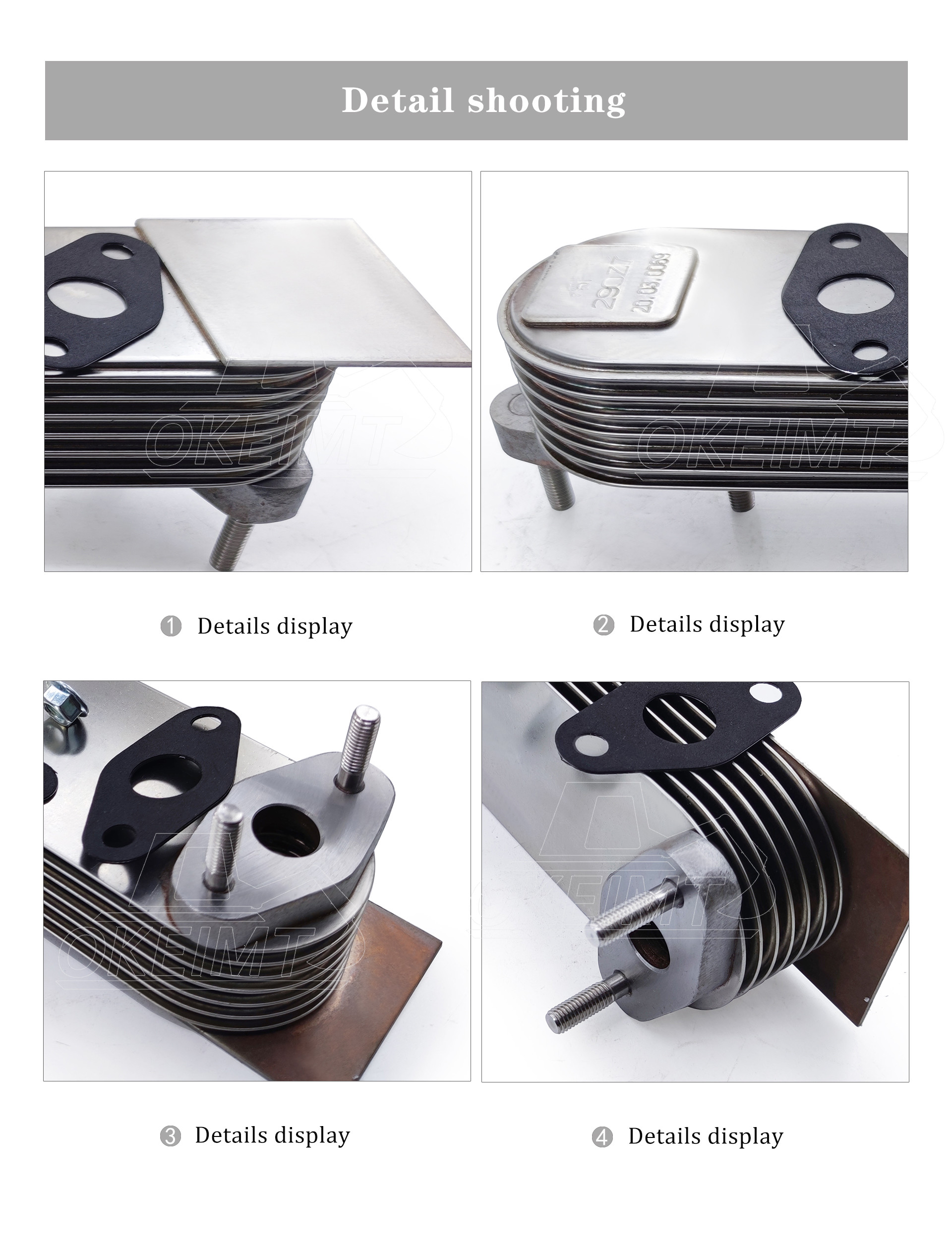 DL06-7P 65.05606-5032 Engine Oil Cooler Element For Dl06 Doosan