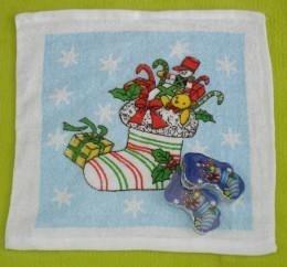 Wholesale Socks Design Christmas Compressed Towel (YT-681) from china suppliers