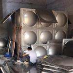 Food Grade Industrial Water Tank , Square Air Pressure Tank With Valve Pump