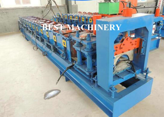 Ridge Cap Roof Tile Roll Forming Machine / Metal Roof Profile Camber