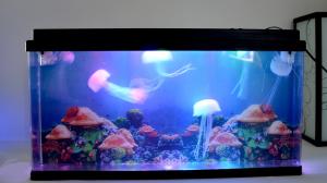 Wholesale Jelly Fish kits, model XST-L1110AA,color-changing,Simulation submarine world from china suppliers