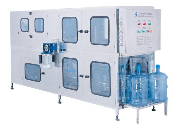 200BPH 5gallon Bottled Water Bottling Line Interior And Exterior Washing