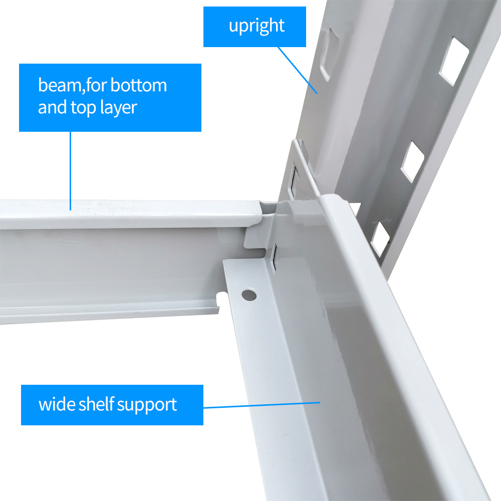 Customizable Boltless Shelving Unit for Industrial Depth 300-1000mm Hole Distance 50mm