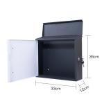 Garden Residential Wall Mounted Letterbox Galvanized Steel Mailbox