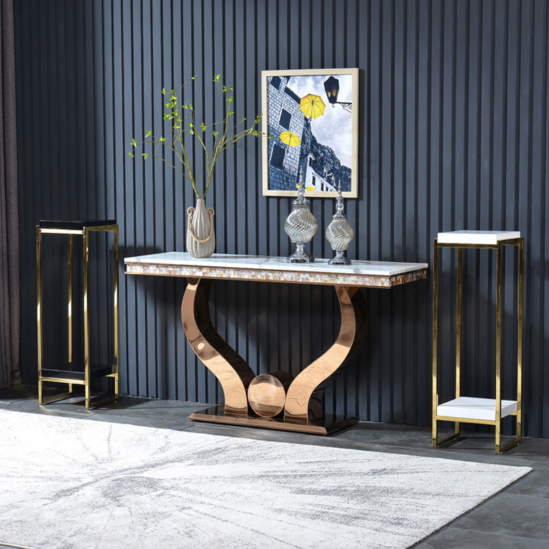 Wholesale Marble Console Tables - Stainless Steel Frames For Durability