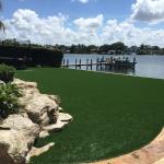 Landscaping Residential Fake Grass Tiles For Playground Garden Decoration