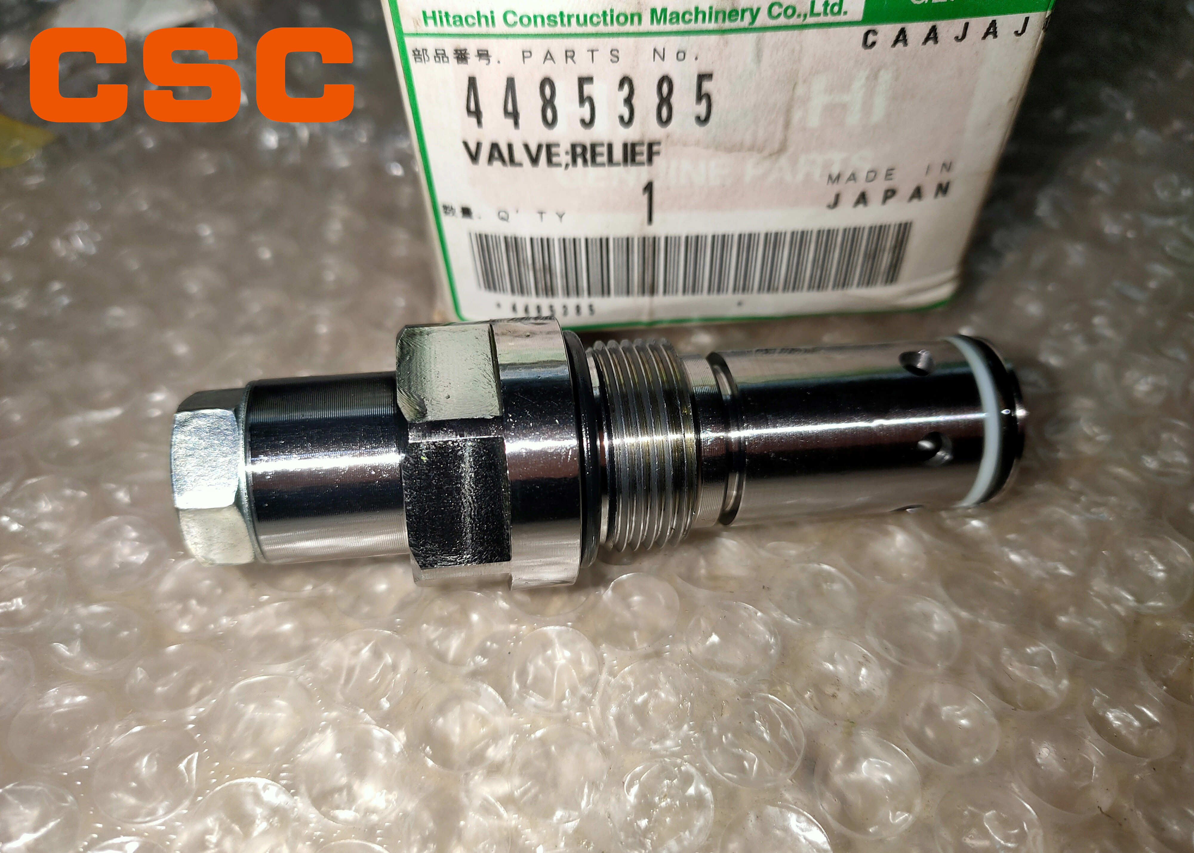 Steel Main Relief Valve 4682387 , Hitachi ZAX60 70 Excavator Spare Parts