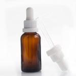 Brown Essential Oil Glass Dropper Bottles Block Light 30ml Amber Bottles With