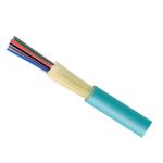 Fiber Optic 12 Core Multi Mode Optical Fiber FTTH Aqua OM3 Indoor Distribution