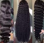 180% Density Natural Hair Color 13x4 Frontal Wig With 100% Human Hair Direct