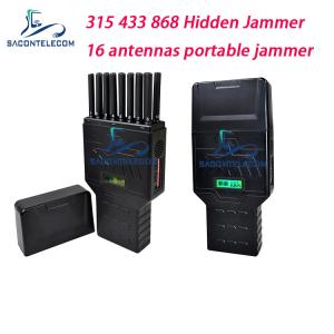 Wholesale 16 Antennas 12000mAh 12w Hidden Mobile Signal Jammer 2G 3G 4G GPS WiFi 5G from china suppliers