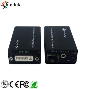 Wholesale Mini DVI Fiber Optic Extender with external stereo audio from china suppliers