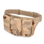 Military Camouflage Waist Bag Utility Belt with Water Bottle Holder Hiking