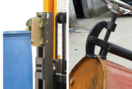 500kg 1500mm Fiber Pneumatic 44 Gallon Hydraulic Drum Lifter