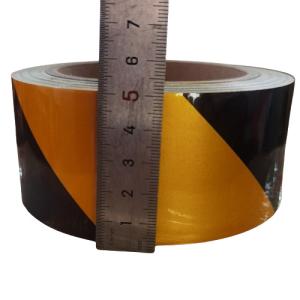 Wholesale Adhesive PE Protective Film Black Yellow Warning Tape ISO9001 SGS CE ROHS Approved from china suppliers