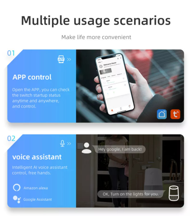 UK UN Standard 1 gang WiFi Curved surface switch With Anual Touch Control/APP control/AI voice control