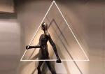 Modern Human Body Sculpture Model Room Sales Office Art Decoration Lamp Hotel