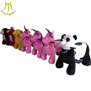Wholesale Hansel hot selling kids ride on stuffed electric ride on walking animals from china suppliers