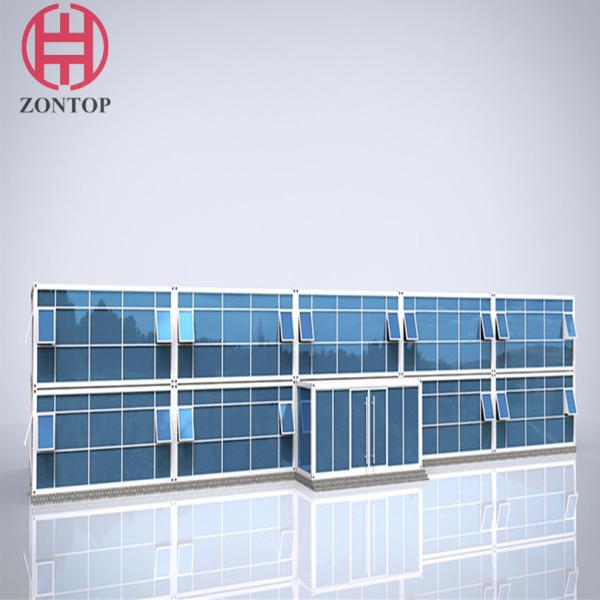 Zontop hot sale temporary pre-installed glass wall workshop warehouse hospital