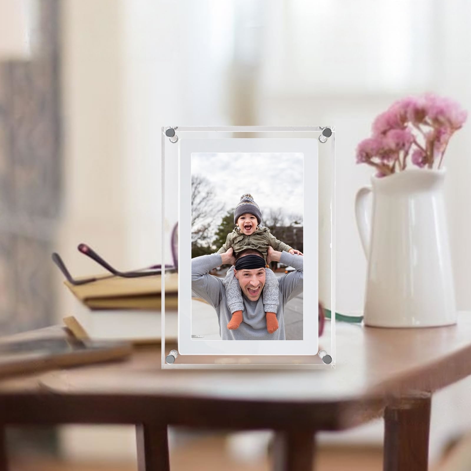 10inch Acrylic Bulk Digital Photo Frame with RM/RMVB/AVI/MPG/MPEG/FLV/VOB/MP4/MKV Support