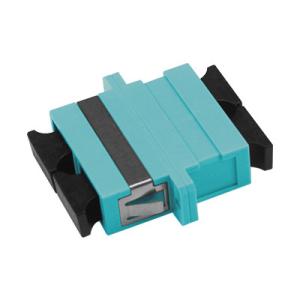 Wholesale SC OM3 DX Adapter With Flange Fiber Optic Adapter/Coupler from china suppliers