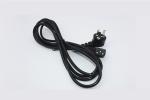 Hot sale Oxygen-free copper black power cord 10A 0.5m-10mAngled female power