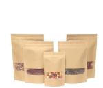 Custom food grade brown kraft aluminum foil zipper bag ,paper bags for packing