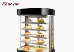 Industrial Vertical Cake Display Fridge Stainless Steel 5 Layer Sliding Door