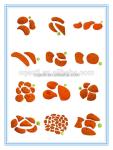 GeckoKing 11 Pieces Orange L Size Pocket Rock Climbing Holds for Climbing