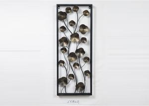 Wholesale Bronze Metal Wall Decor Vintage Home Decorations Floral Design Black Frame from china suppliers
