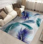Feather Pattern polyester Fiber Living Room Floor Carpet Special Style