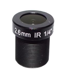 Wholesale Tachograph Lens M12 Fixed 1/4 2.6mm 120 Wide Angle CCTV Lens For OV9712/OV9732/H42 HD 720P CCTV Camera from china suppliers