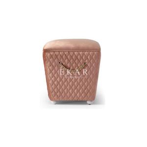 Wholesale Bedroom Modern Elegant Design Dressing Makeup Leather and Velvet Stool from china suppliers