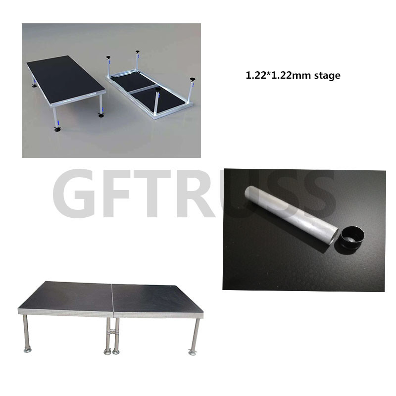 Modular Event 0.2m 1m Aluminum Stage Platform Adjustable Base