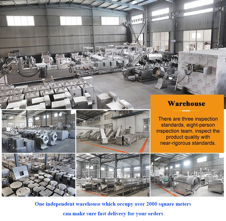 Potato Chips Thickness 1-2mm French Fries Production Line for Frozen Fries Processing