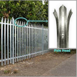 Wholesale Hot dipped galvanized D Section Pale Metal Palisade Fencing Aluminium For Farm from china suppliers