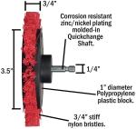 Nylon 0.3mm Filament Drill Brush Attachment Kit For Cleaning