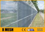 Hot Galvanized 358 Anti Climb Fence 3300mm Black Powder Coated
