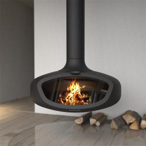 Wholesale Popular Style Roof Mounted Wood Burning Steel Stove And Suspended Fireplace from china suppliers