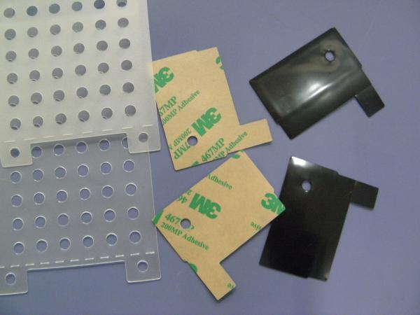 High Temperature Resistance PET Double sided Tape , Black Double Faced Adhesive