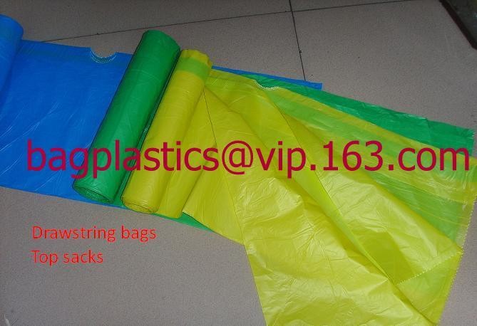 Heavy Duty Biodegradable drawtape, plastic drawstring heavy duty garbage trash