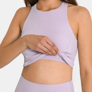 Wholesale Hot Sale Criss Back Padded Strappy Sports Bras Women Tank Top Active Stretch from china suppliers