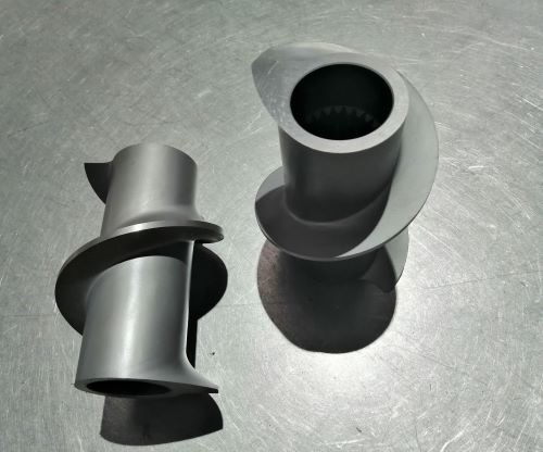 SAM10 Wear Resistance D128/128 Single Flighted Twin Screw Extruder Elements
