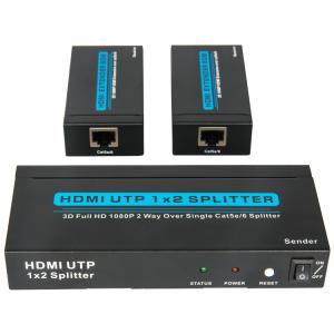 China Full HD 2 Way Over Single Cat6 HDMI Splitter Extender on sale